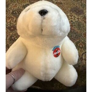VTG Coca Cola Plush Bear 7 Inch 1993 New Out Of Bag